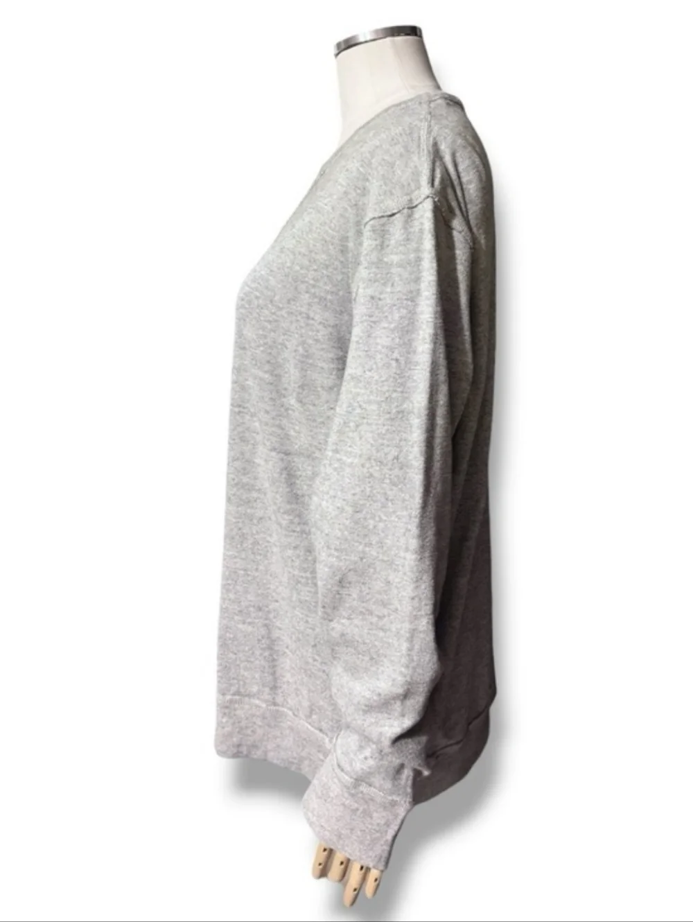 J. CREW Grey Cotton Crew Neck Pullover Size XL